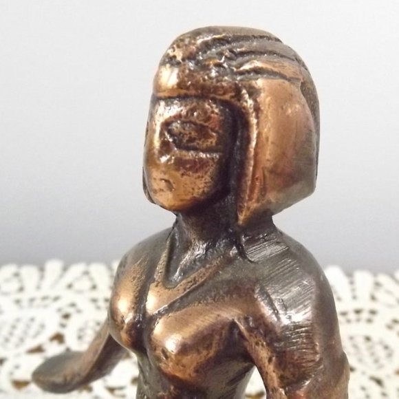 Egyptian Goddess with Wing-arms Oddity Paperweight - Picture 3 of 9